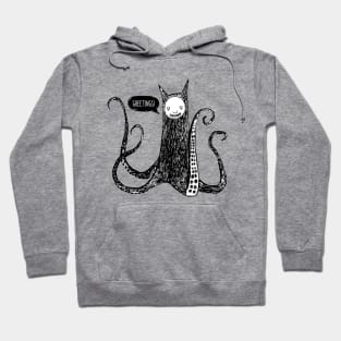 Greetings from the kraken cat Hoodie